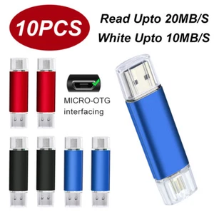 wholesale Micro USB Flash Drive 1GB Memory Stick Storage Lot of 10 - Afbeelding 1 van 8