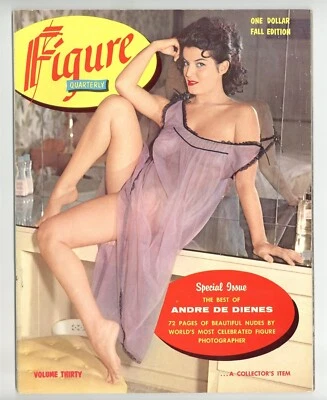 Figure Quarterly 1960 V30 All Andre De Dienes 72pgs Female Pinup Magazine M32819 - Image 1 of 2