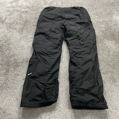 SkiGear Snow Pants Mens Large Black Straight Leg Nylon Skiing Snowboarding 30x31 - Image 1 of 4