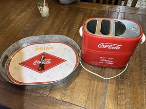 Vintage Lot Coke-Serving Tray And Toaster (hot Dog BunToaster. ) - Picture 1 of 3