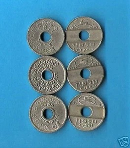 Israel Public Phone Token ASIMON 3 Types of Coins - Picture 1 of 1