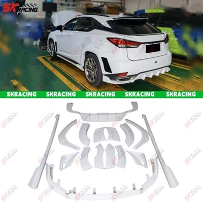 Kits de faldones laterales labio delantero trasero FRP sin pintar para Lexus RX350 450h Sport 2020-22 Foto 1 de 4
