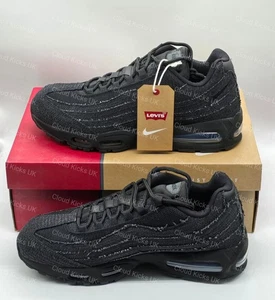 Levi's X Nike Air Max 95 'Black Denim' UK 9,5 HM4743-001 Brandneu! Schneller Versand! - Bild 1 von 9