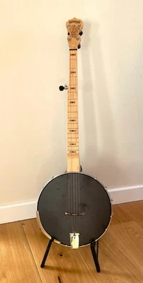 Modified 12" Deering Americana 5 string Open-back Banjo with Frailing Scoop - Image 1 of 4