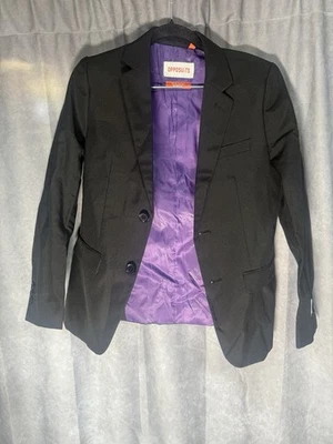 OppoSuit- Black with purple inside 14Y - Image 1 of 2