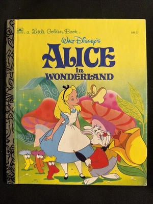 Vintage A Little Golden Book: Disney’s Alice In Wonderland 105-77 1996 #2957 - Image 1 of 4