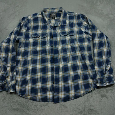 CC Filson Shirt Mens XL Blue Plaid Button Up Pockets Outdoor Flannel - Image 1 of 4