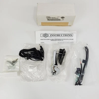 Harley-Davidson XL Softail Dyna Road Tech Zumo GPS Chrome  Handlebar Mount Kit - Image 1 of 4