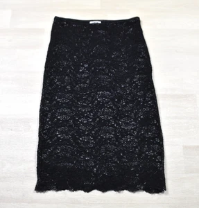 90s Y2K Lace Midi Skirt Dark Fairy Grunge Whimsigoth Goth USA Made VTG - Picture 1 of 5