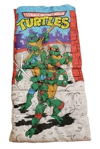 Vintage 1988 Mirage Studios TMNT Teenage Mutant Ninja Turtles Kid's Sleeping Bag - Picture 1 of 10