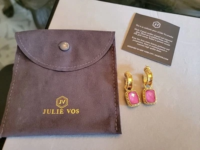 Pendientes Julie Vos Oro Marbella Cuadrado Concha Perlas Agua Dulce Elegancia Oro 24k Foto 1 de 4