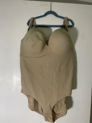 Lane Bryant Cacique Nude Bodysuit Bra 44D See Desc - Image 1 of 4