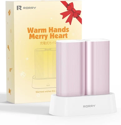 Scaldamani Magnetici Ricaricabili Confezione Da 2, Scaldamani Elettrici - Rosa - Immagine 1 di 4