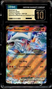 CGC 10 PRISTINE Reshiram Ex 030/159 JOURNEY TOGETHER STAMPED PROMO Pokemon Karte - Bild 1 von 2