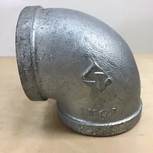 GALVNIZED 3" FNPT 90 DEGREE ELBOW2WE85 (NSF 61-4) - Picture 1 of 6