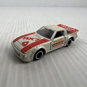 Tomica Tomy 1/60 Mazda Savanna RX-7 Racing White Loose Vintage Japan No.74 - Picture 1 of 5