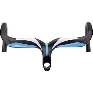 Carbon Fiber Road Bicycle Integrated Drop Handlebar 400/420/440mm Bike Bent Bar - Picture 1 of 28