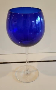 CALICE VINO PALLONCINO BLU COBALTO 8,75 POLLICI CONTIENE 18 OZS - Foto 1 di 4