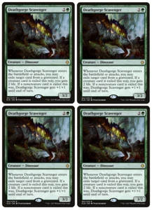 MTG - Playset of 4 x Deathgorge Scavenger - Rare Dinosaur - Ixalan (XLN) - LP - Picture 1 of 1