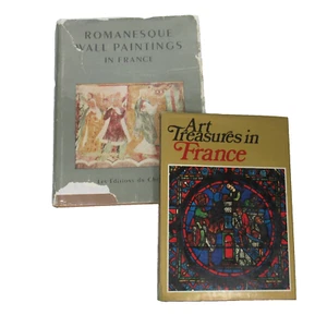 ZWEI FRANKREICH KUNST HARDCOVER BÜCHER SCHÄTZE IN FRANKREICH & ROMANISCHE WANDBILDER - Bild 1 von 3