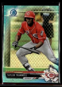 2017 BOWMAN CHROME SKY BLUE /399 TAYLOR TRAMMELL REDS - Picture 1 of 1