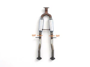 Nissan 370Z 09-20 Center Middle Exhaust Dual Pipe Muffler 20300-1EA0A, A964, OEM - Picture 1 of 4