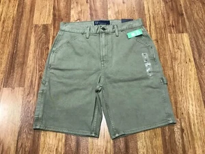 MENS 30 - NEW Gap Carpenter 9" Denim Shorts Walden Green - Picture 1 of 11