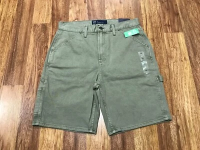 MENS 30 - NEW Gap Carpenter 9" Denim Shorts Walden Green - Image 1 of 4