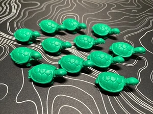 Lote de 12 Gomas de Borrar Tortuga Verde Diener 1996 De Colección RARAS NUEVAS - Imagen 1 de 2