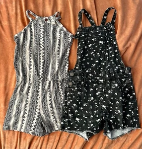 Girls Shortalls and Romper size 6 - Picture 1 of 7