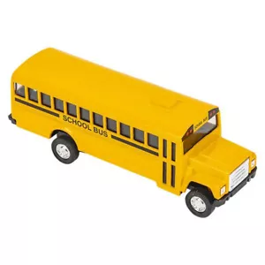 Rhode Island Novelty - Pull Back Die-Cast Metal Vehicle - SCHOOL BUS (5 inch) - Picture 1 of 1