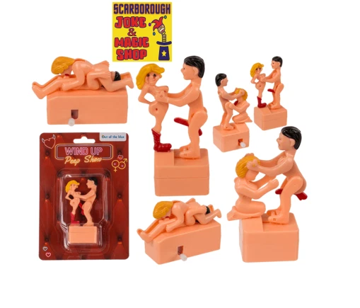 1x Wind Up 'Sexy Couple' Peep Show ~ Retro Adult Novelty ~ Cheeky Joke - Image 1 of 1