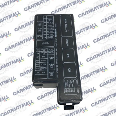 2001-2004 Nissan Pathfinder 3.5L A/T Under Hood Fuse Relay Box Cover Cap OEM Foto 1 de 4