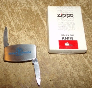 zippo money clip with knife dean foods has a few small rust spots in the box new - Picture 1 of 6
