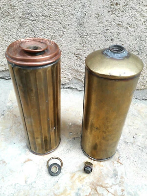 Lot de 2 BOUILLOTTES anciennes en Laiton - Photo 1/4