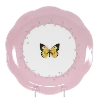 NUEVO Lenox PRADO MARIPOSA - AZUFRE NARANJA 8" Plato de Postre Festoneado 750531 Foto 1 de 4