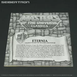 MAPA/PÓSTER ETERNIA Masters of the Universe Classics MOTU MOTUC 2010 210627a - Imagen 1 de 12