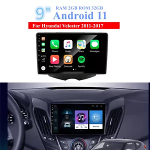 9'' Android 11 Head Unit Stereo GPS For Hyundai Veloster 11-17 Build-in Carplay - Bild 1 von 12