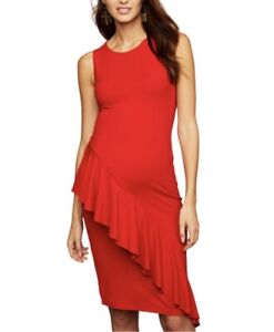 Susana Monaco Maternity Ruffle Front Dress Size L