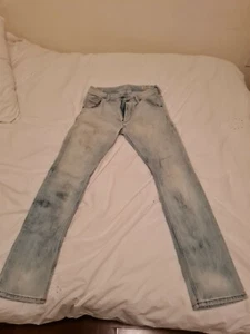 DIESEL Men's Jeans WASH 008D9 KROOLEY SLIM Fit STRECH Size W29 L32 Made in ITALY - Picture 1 of 8