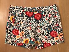 Womens Loft Shorts Floral Multicolor Size 0
