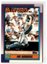 1990 Topps Tiffany Pat Borders #191 Toronto Blue Jays Baseball Card