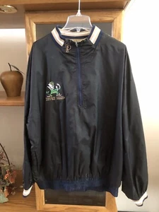 NOTRE DAME Pro Player, Size XXL, Reversible 1/4 Zip Jacket Wind shirt. - Picture 1 of 3