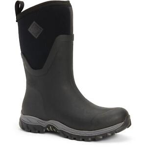 Muck Boots Arctic Sport Mid ladies black warm fleece lined wellington boots