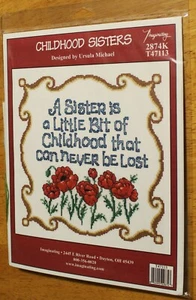 Imaginating ~ CHILDHOOD SISTERS Counted Cross Stitch Kit #2874K - Ursula Michael - Picture 1 of 3
