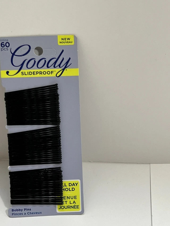 Goody Styling Essentials Bobby Pins Black 2 Inches 60 Count Gd01538