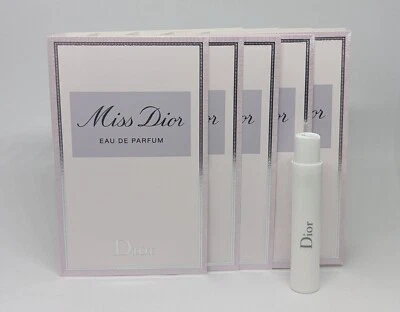 5x DIOR Miss Dior EAU DE PARFUM (5x 1ml Size Sample Spray) EDP Ladies - Image 1 of 2