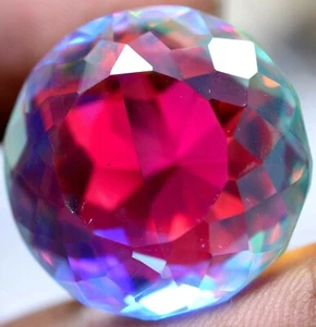 55.15 Ct Natural Rainbow Color Mystic Quartz GGL Certified Untreated Gemstone - Picture 1 of 8