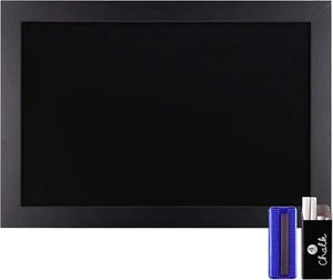 Rustic Black Magnetic Wall Chalkboard, Extra Large Size 20" X 30", Framed Decora - Picture 1 of 9