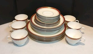 HTF 30 Piece Set Vintage Laughlin Eggshell Nautilus COMPLETE 5 Pc Place Settings - Picture 1 of 24